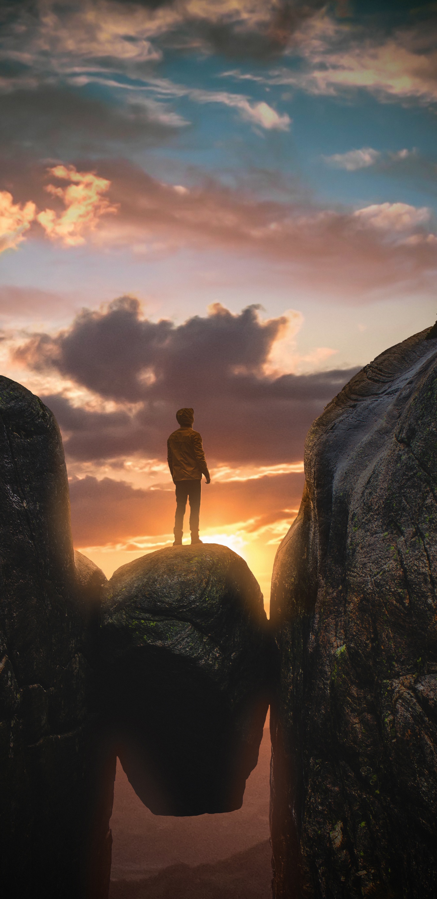 Обои цифровое искусство, арт, артист, произведение искусства, графика в разрешении 1440x2960