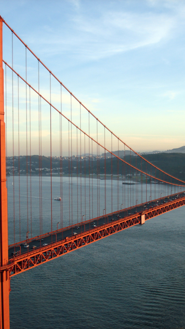 Обои мост Golden Gate, подвесной мост, мост, вантовый мост, extradosed мост в разрешении 750x1334