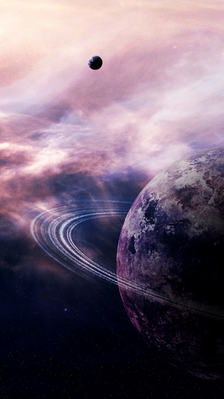 Обои земля, планета, туманность, космос, Галактика в разрешении 720x1280