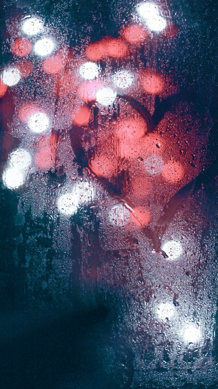 Обои синий, красный цвет, графический дизайн, вода, дизайн в разрешении 750x1334