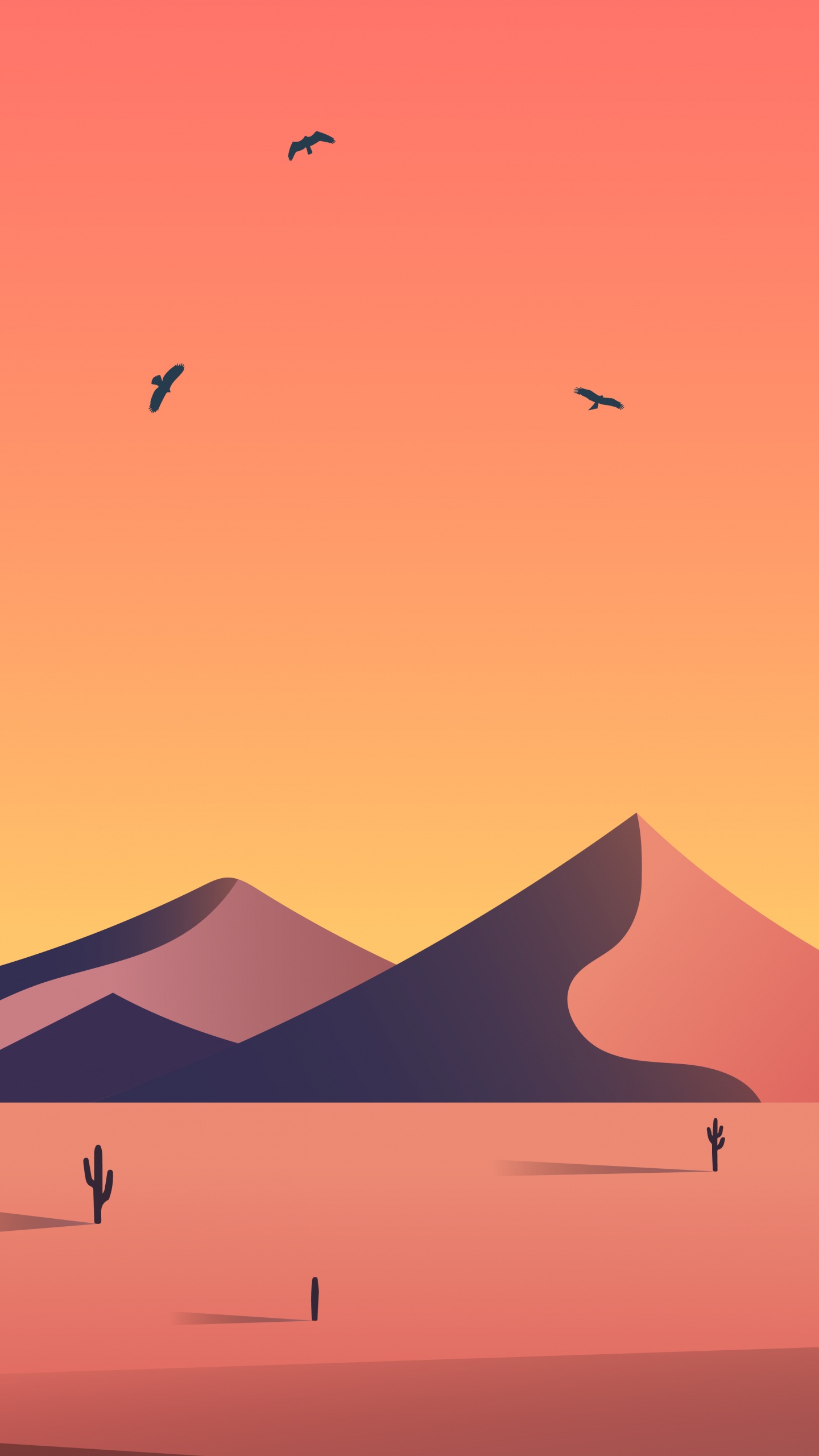 Обои экорегион, птица, природа, склон, Апельсин в разрешении 1440x2560