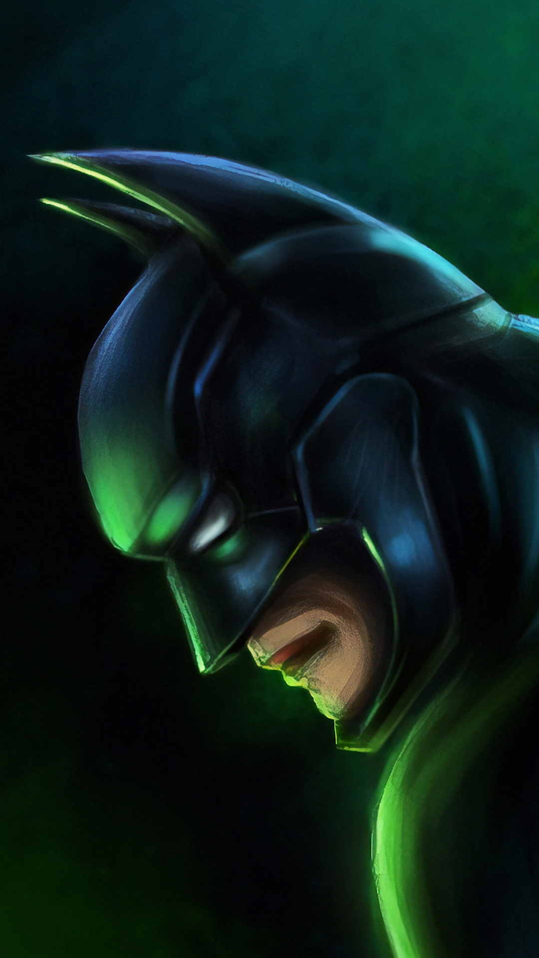 Обои Бэтмен, арт, супергерой, иллюстрация, темнота в разрешении 1080x1920