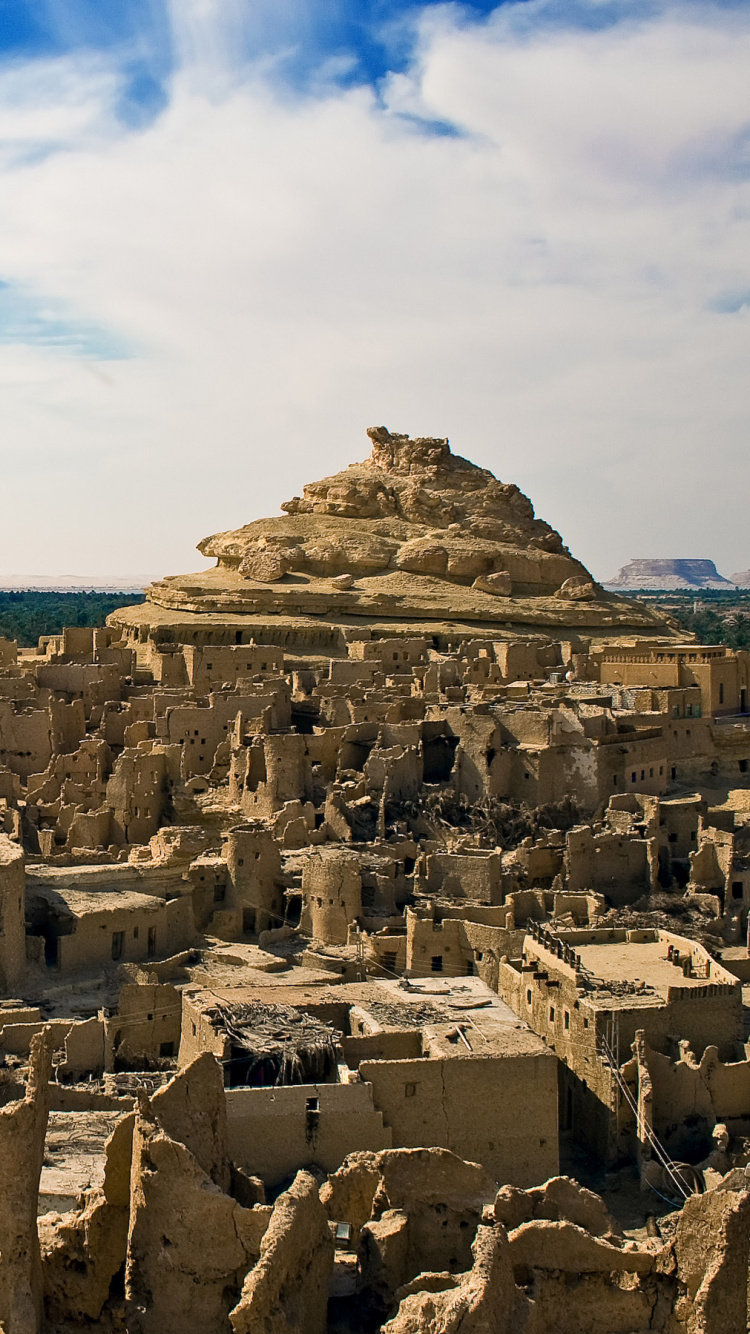 Обои оазис, оазис Бахария, пустыня, древняя история, историческое место в разрешении 750x1334