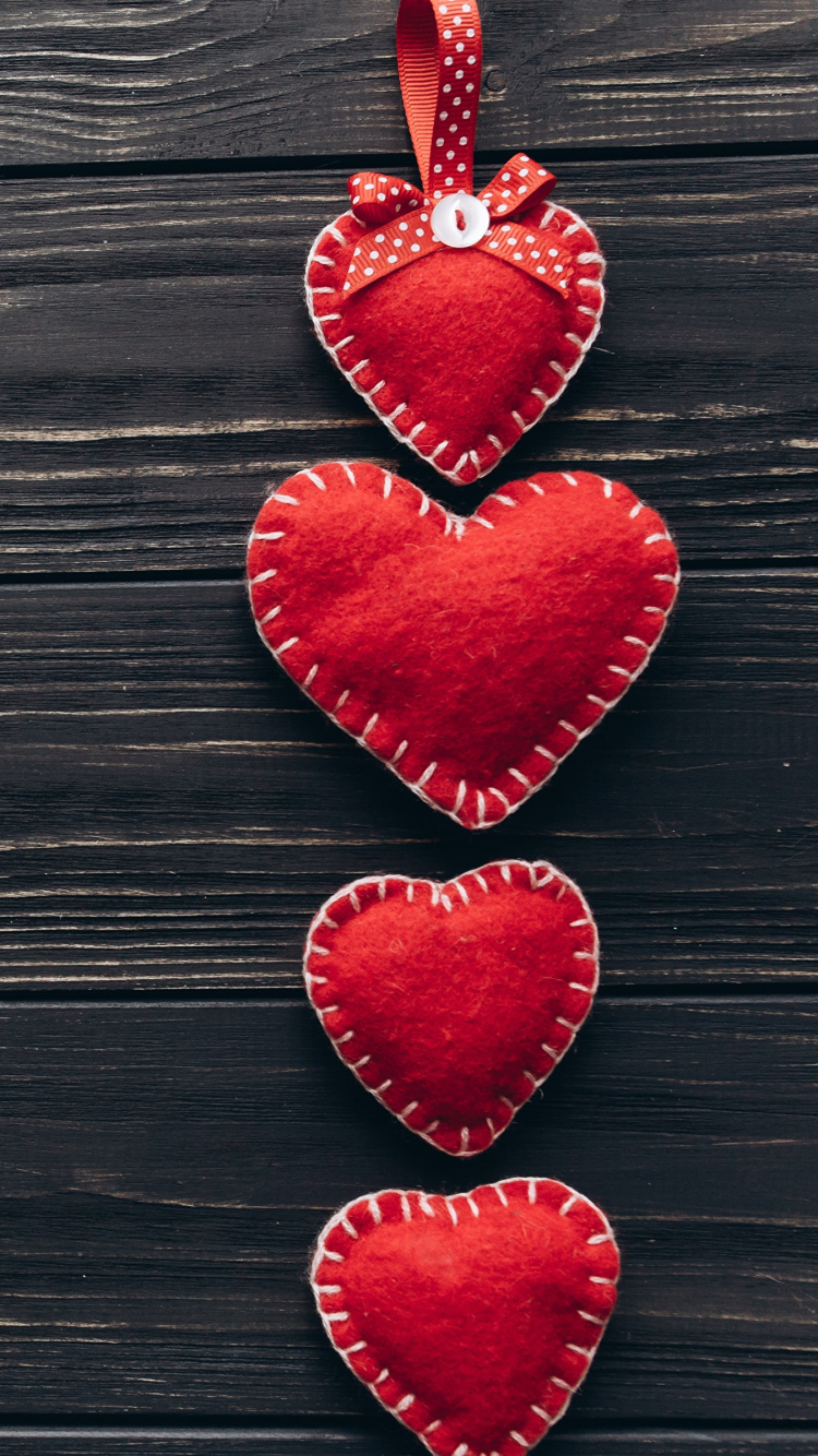 Обои День Святого Валентина, сердце, красный цвет, любовь, орган в разрешении 750x1334