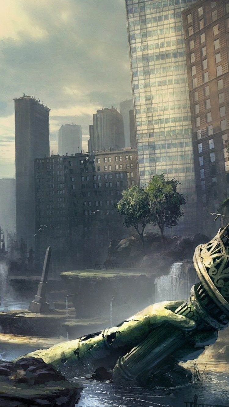 Обои компьютерная игра, Цифровой композитинг, приключенческая игра, метрополия, будущее в разрешении 750x1334