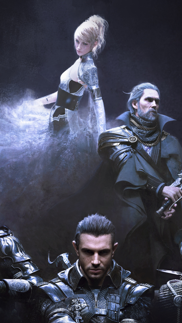 Обои Lunafreya Ткань Интерпретирует Мотивы Noх, фигурка, Титус Drautos, компьютерная игра, темнота в разрешении 750x1334