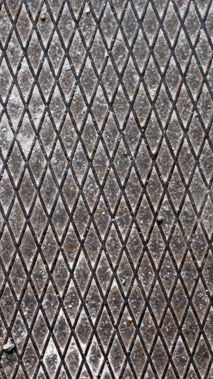 Обои текстура, металл, дизайн, узор, дорожное покрытие в разрешении 720x1280