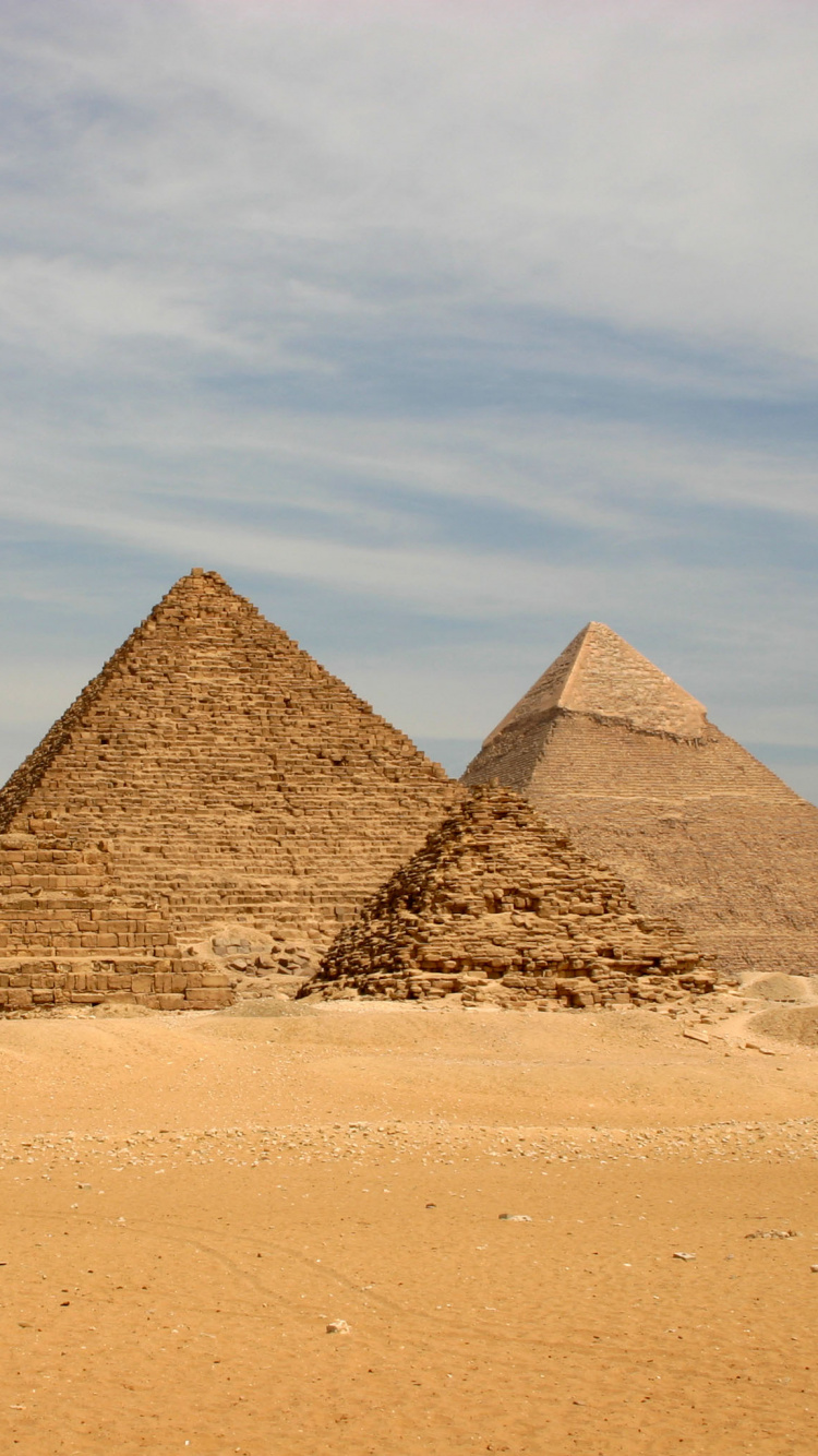 Обои пирамида, египетская пирамида, памятник, историческое место, древняя история в разрешении 750x1334