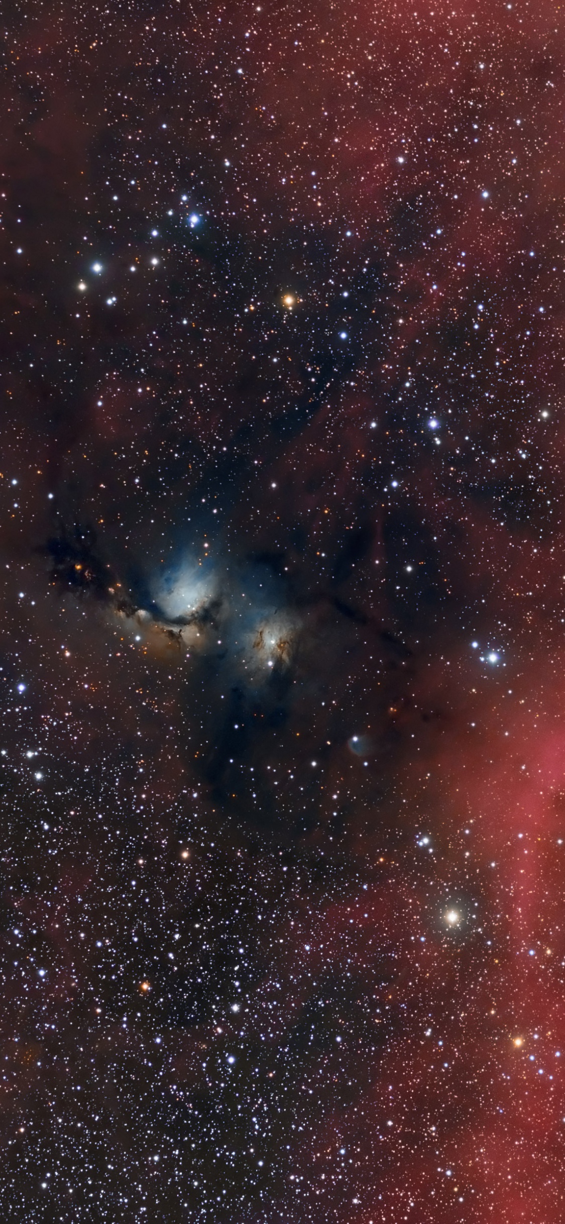 Обои туманность, Астрономия, астрономический объект, атмосфера, космическое пространство в разрешении 1125x2436