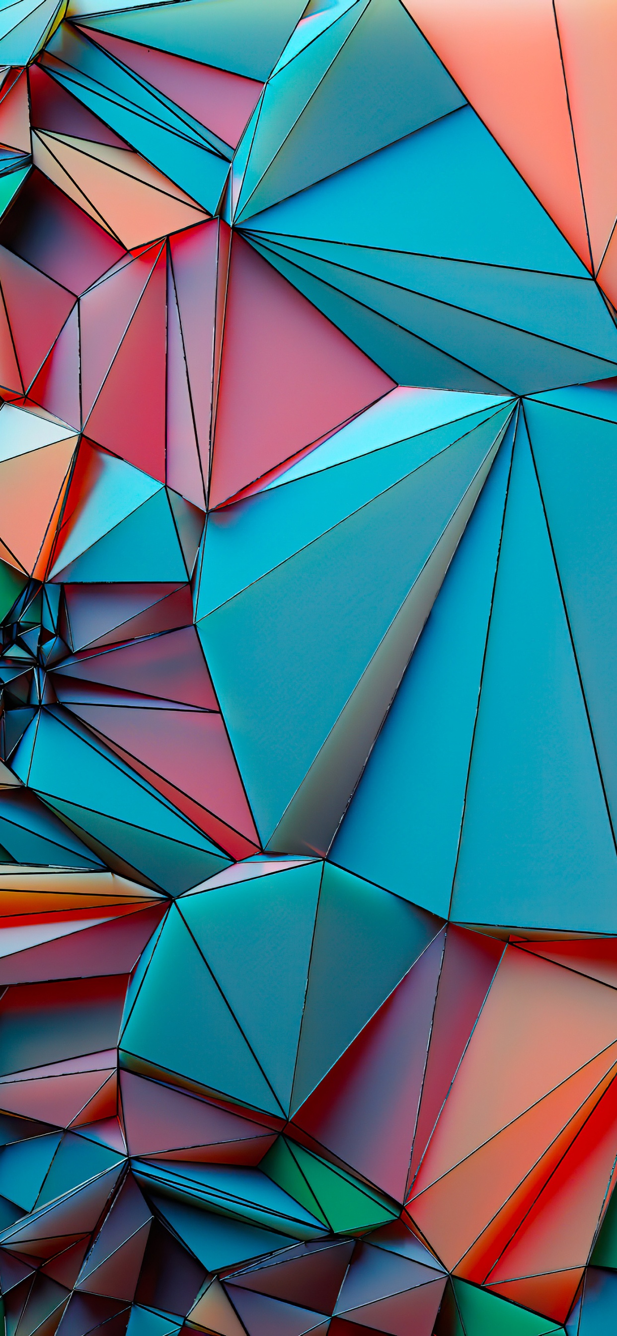 Обои треугольник, синий, белые, свет, лазурный в разрешении 1242x2688