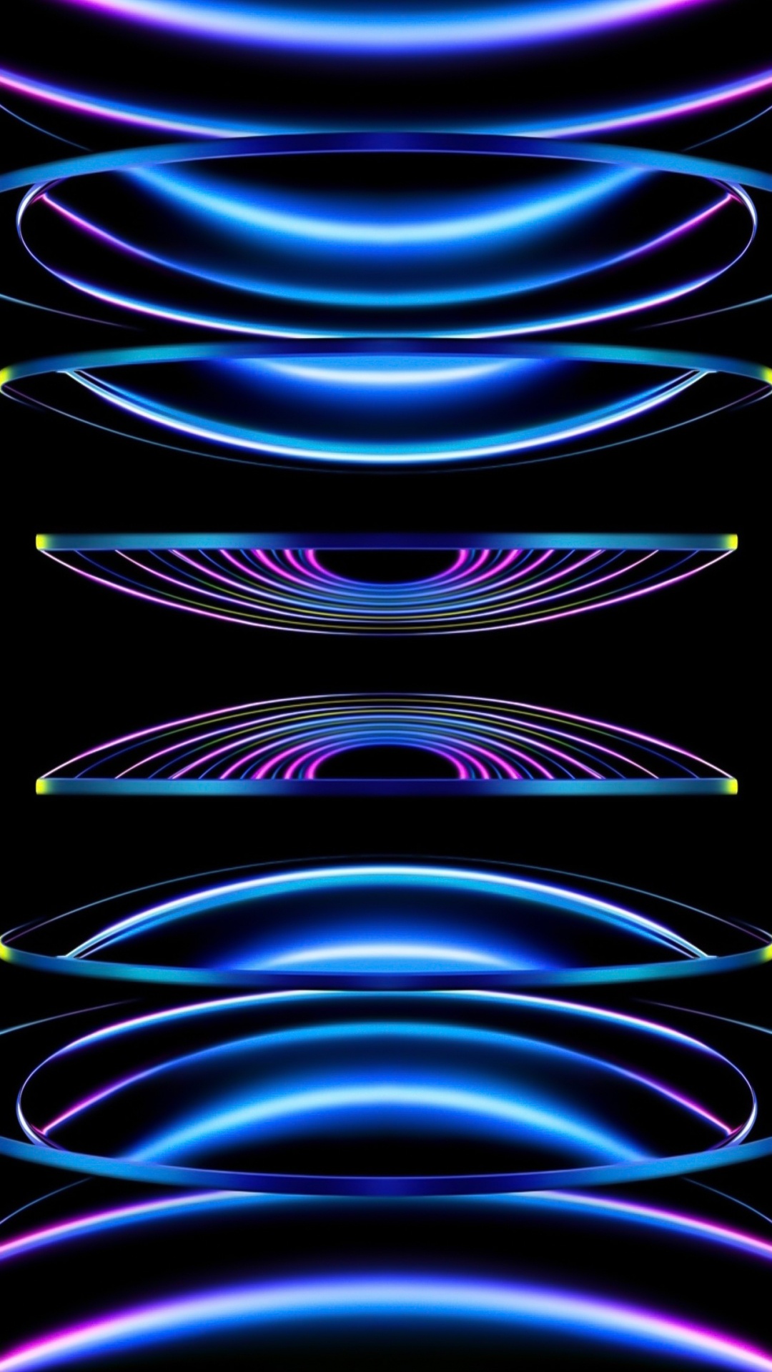 Обои яблоко, ios, свет, пурпур, арт в разрешении 1080x1920