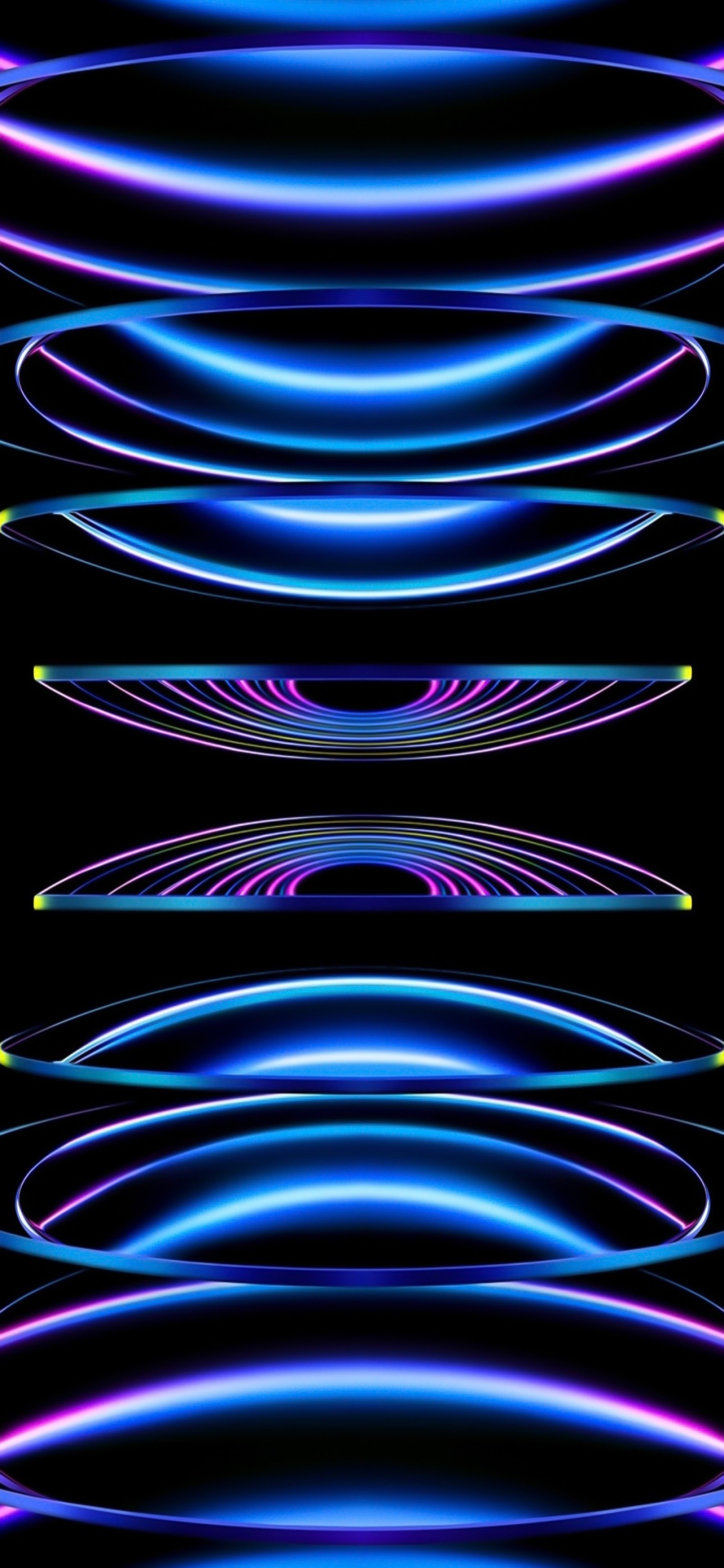 Обои яблоко, ios, свет, пурпур, арт в разрешении 1125x2436