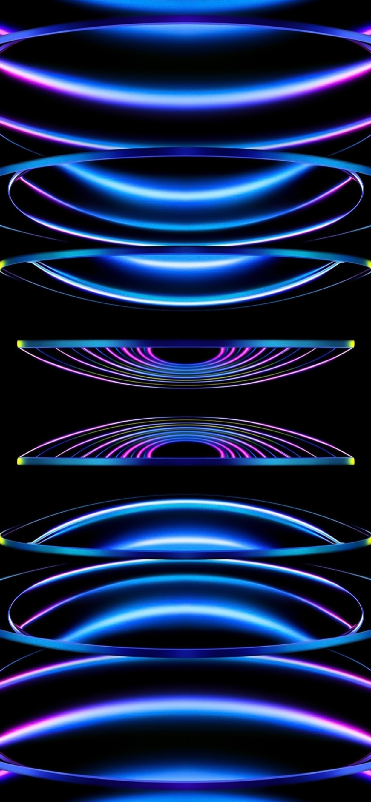 Обои яблоко, ios, свет, пурпур, арт в разрешении 1242x2688