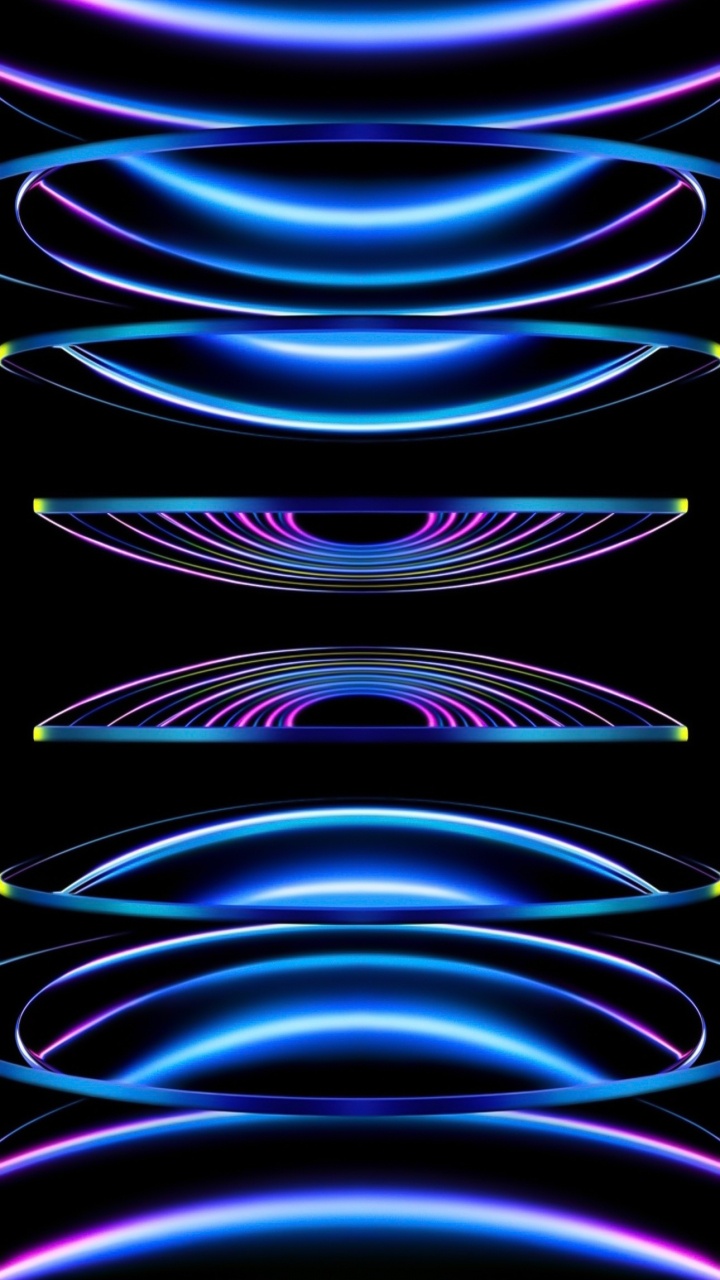 Обои яблоко, ios, свет, пурпур, арт в разрешении 720x1280