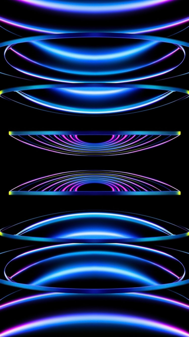 Обои яблоко, ios, свет, пурпур, арт в разрешении 750x1334