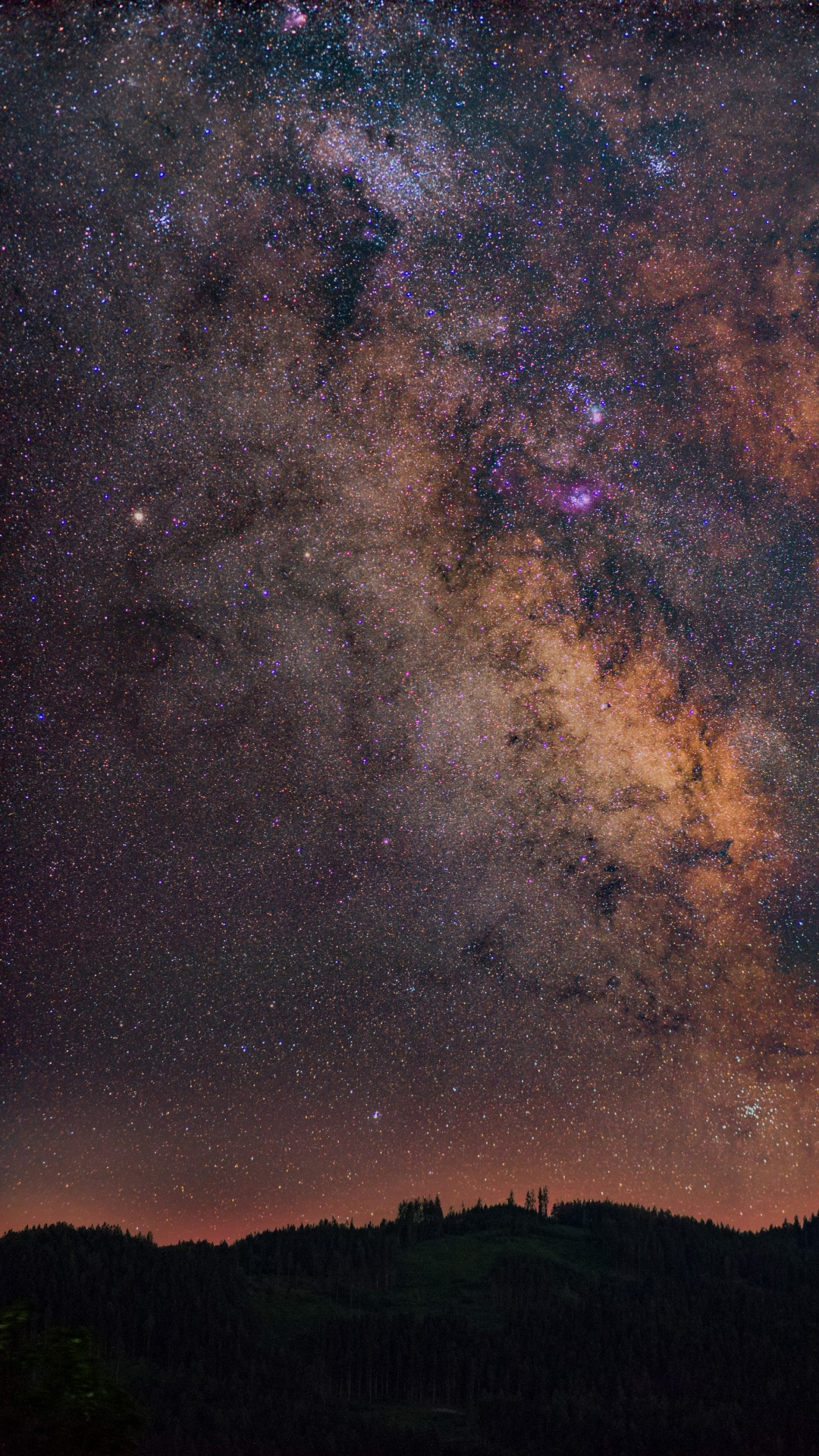 Обои Астрономия, Млечный Путь, природа, атмосфера, космическое пространство в разрешении 1080x1920