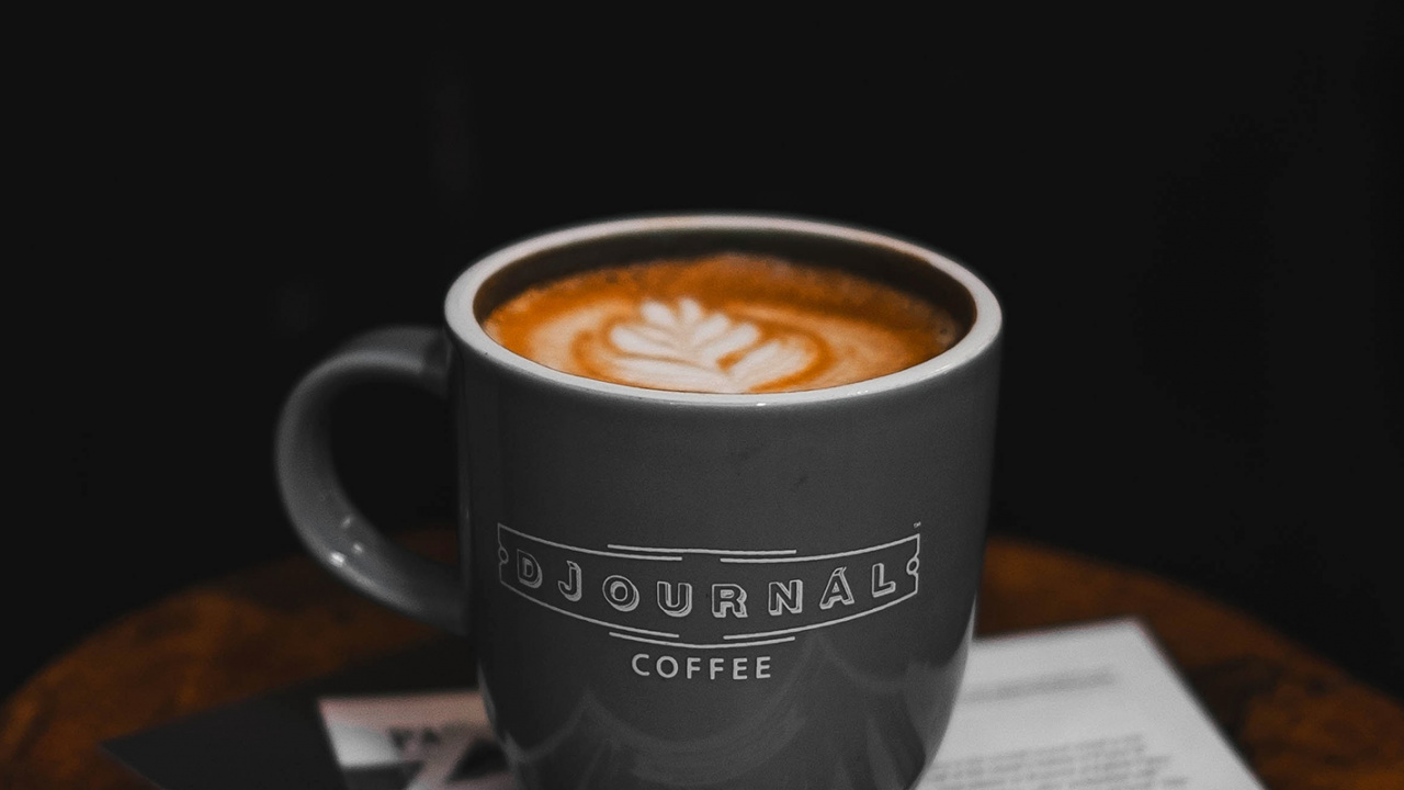 Обои амолед, OLED, кофе, кофе эспрессо, кофейная чашка в разрешении 1280x720