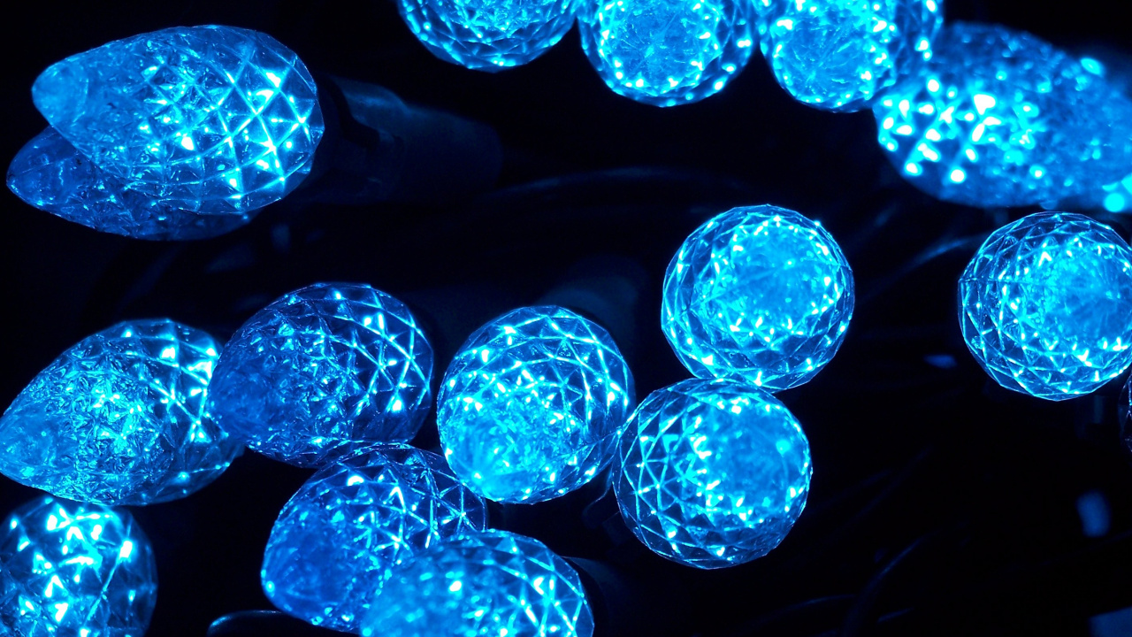 Обои Рождественские огни, Рождественский день, освещение, свет, Рождественские украшения в разрешении 1280x720