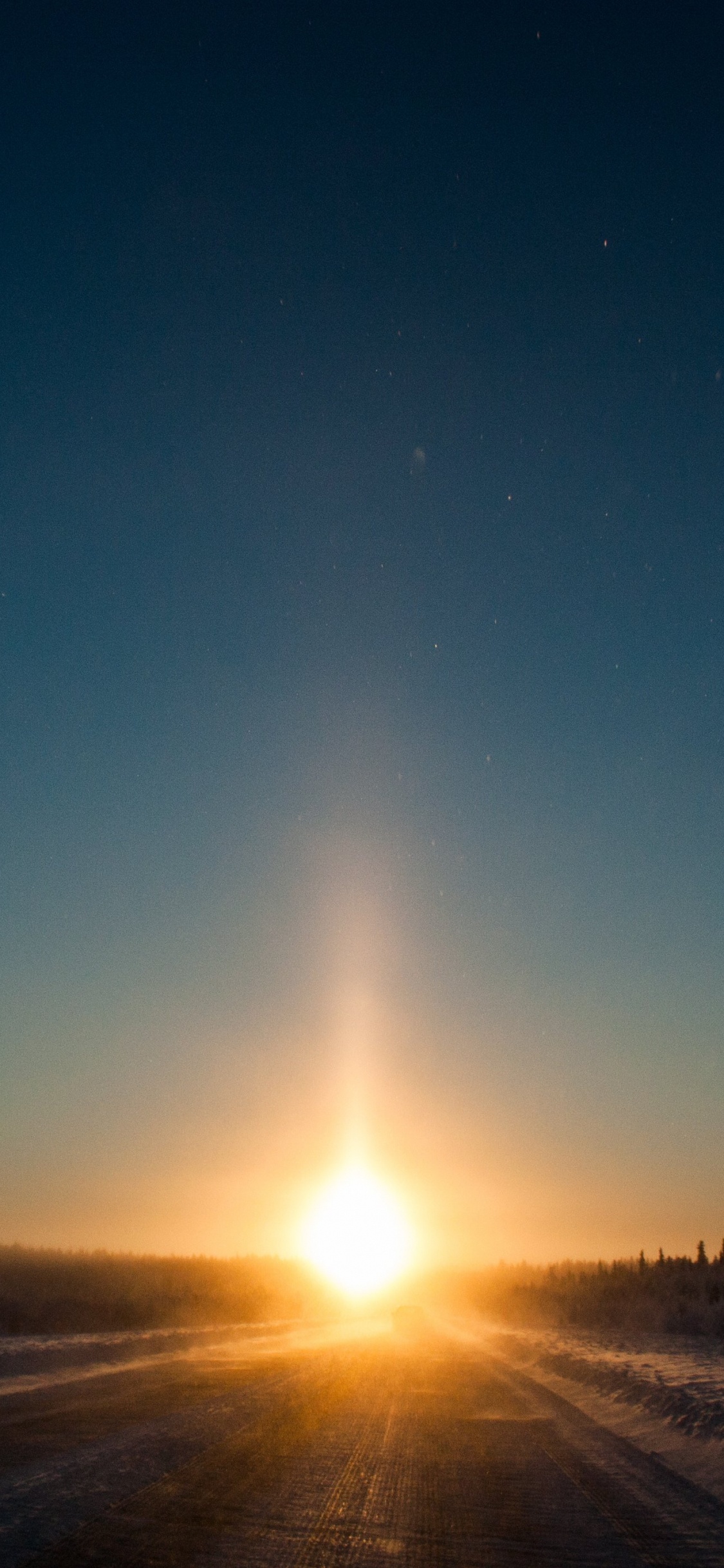 Обои горизонт, утро, дневное время, природа, атмосфера в разрешении 1125x2436