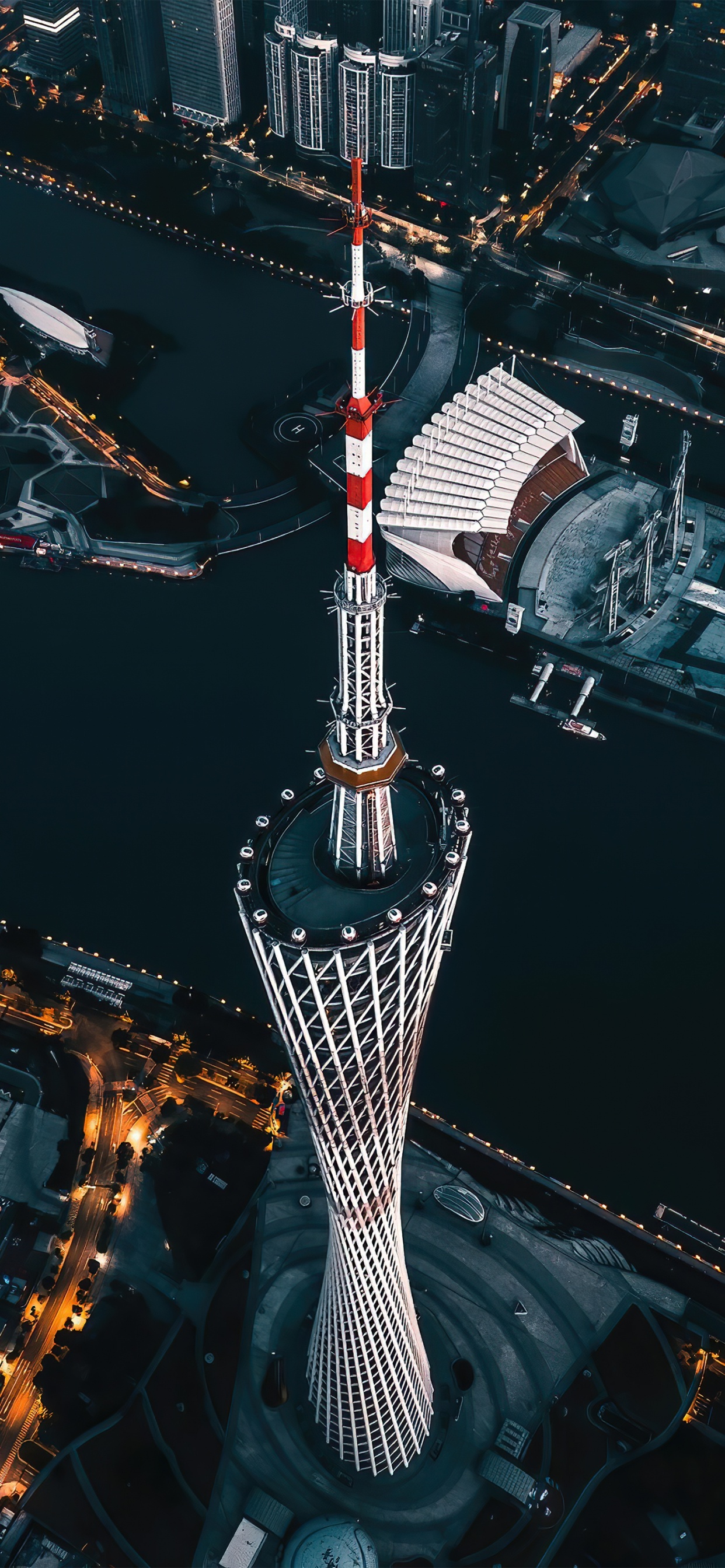 Обои метрополия, архитектура, здание, вышка, небоскреб в разрешении 1242x2688