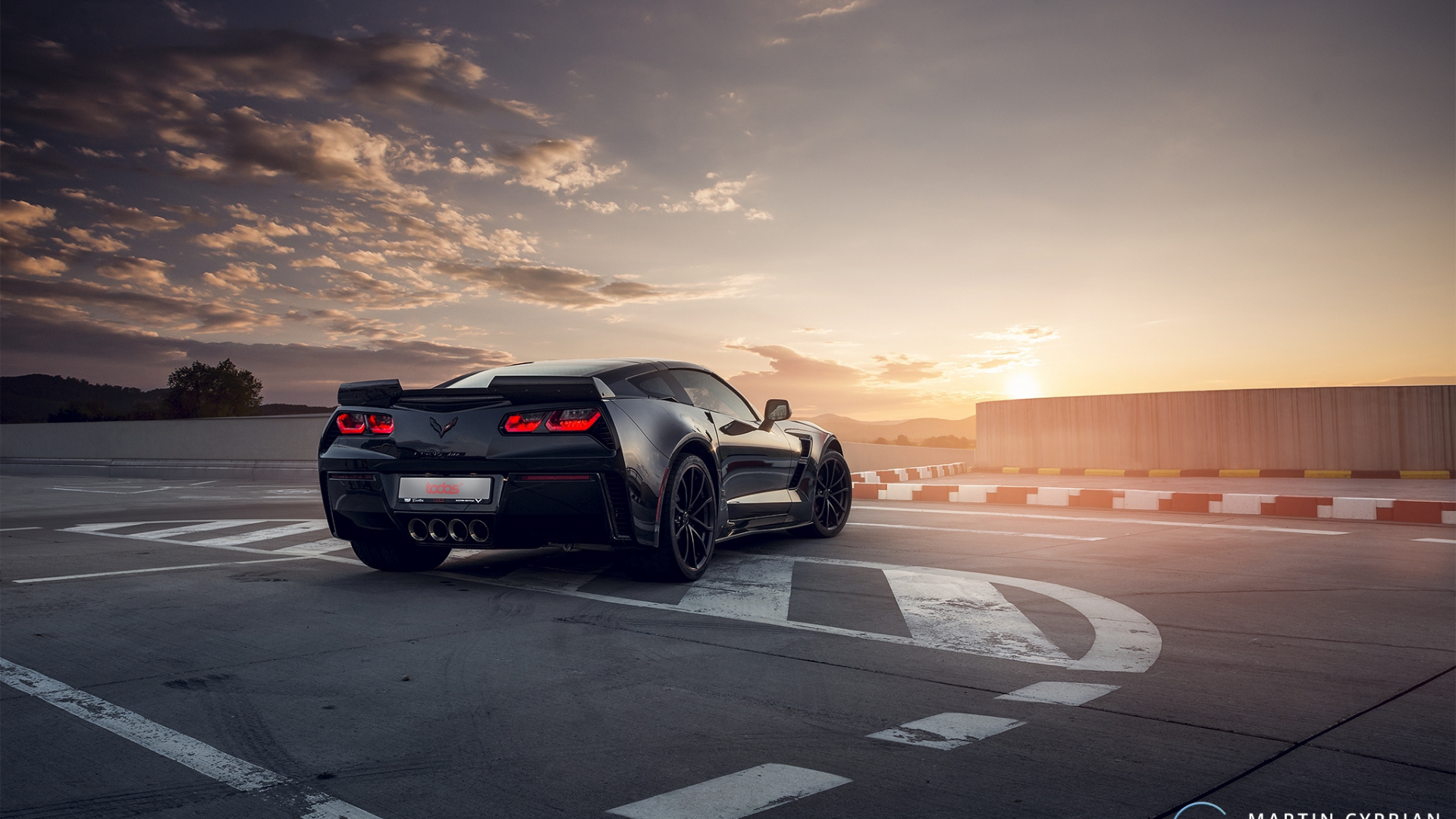 Обои авто, спорткар, Шевроле, суперкар, дорога в разрешении 1920x1080