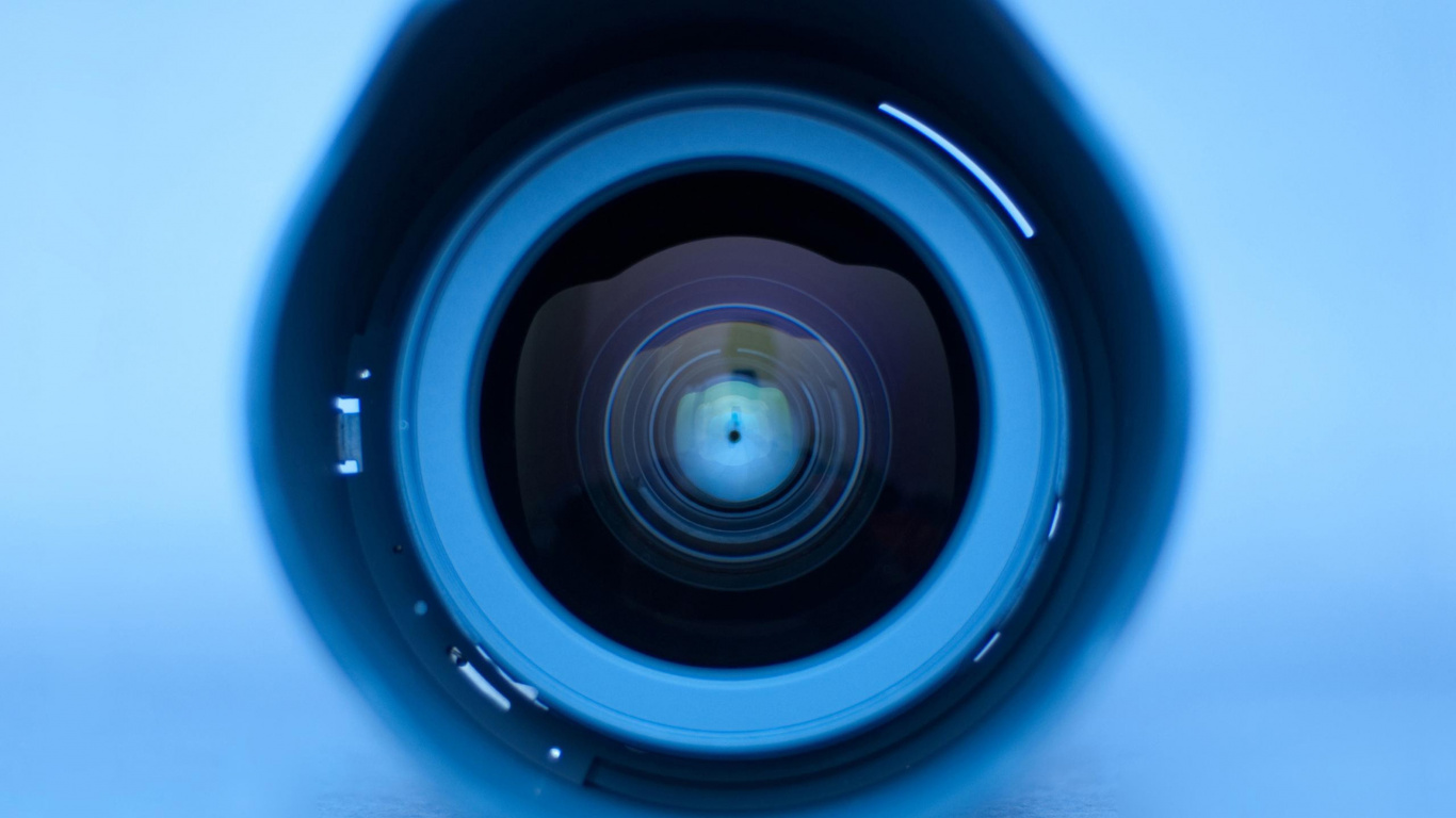 Обои объектив камеры, камера, объектив, макросъемка, камеры и оптика в разрешении 1366x768