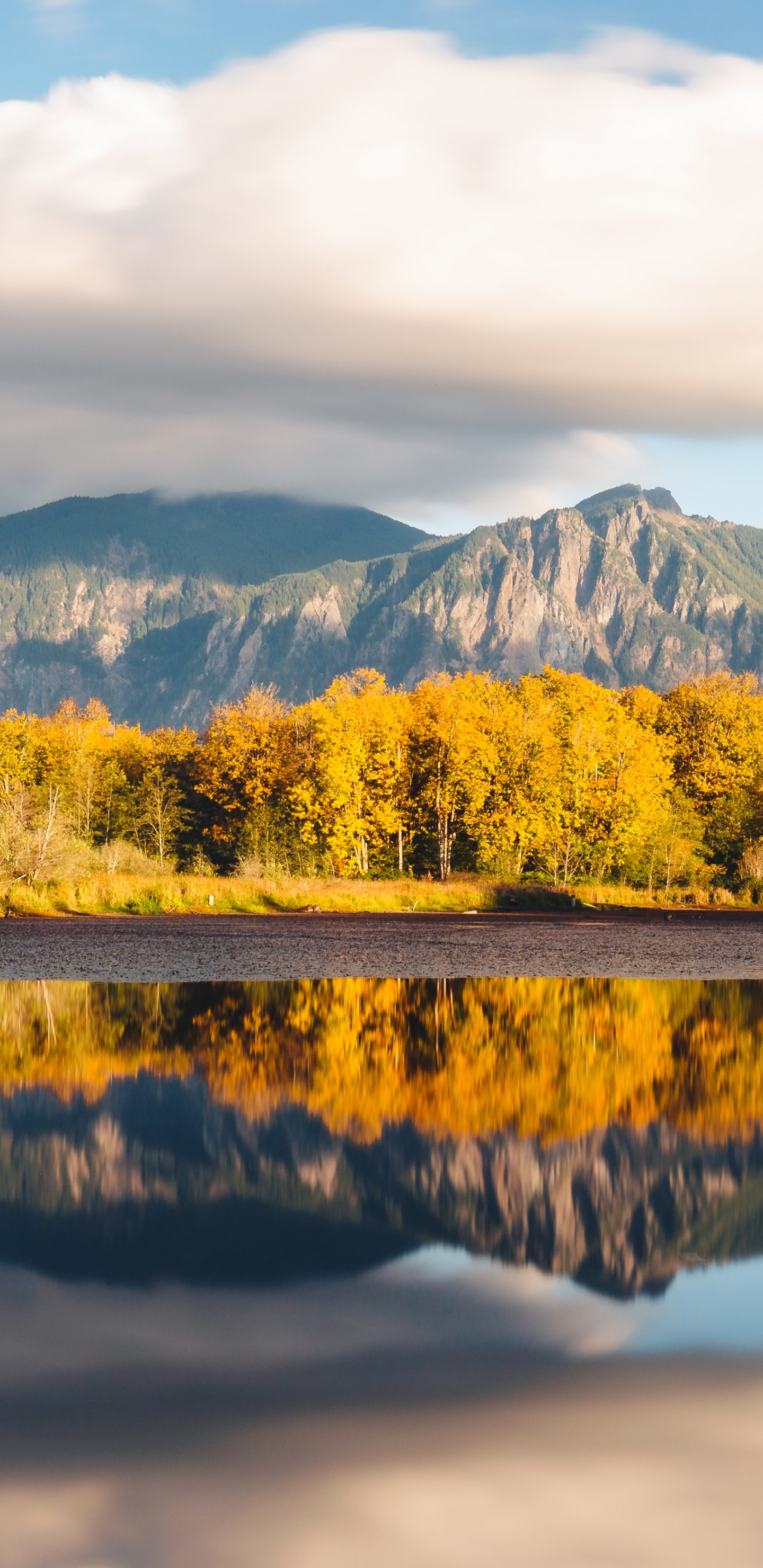 Обои Сновалли оздоровительная терапия, вода, облако, гидроресурсы, гора в разрешении 1440x2960