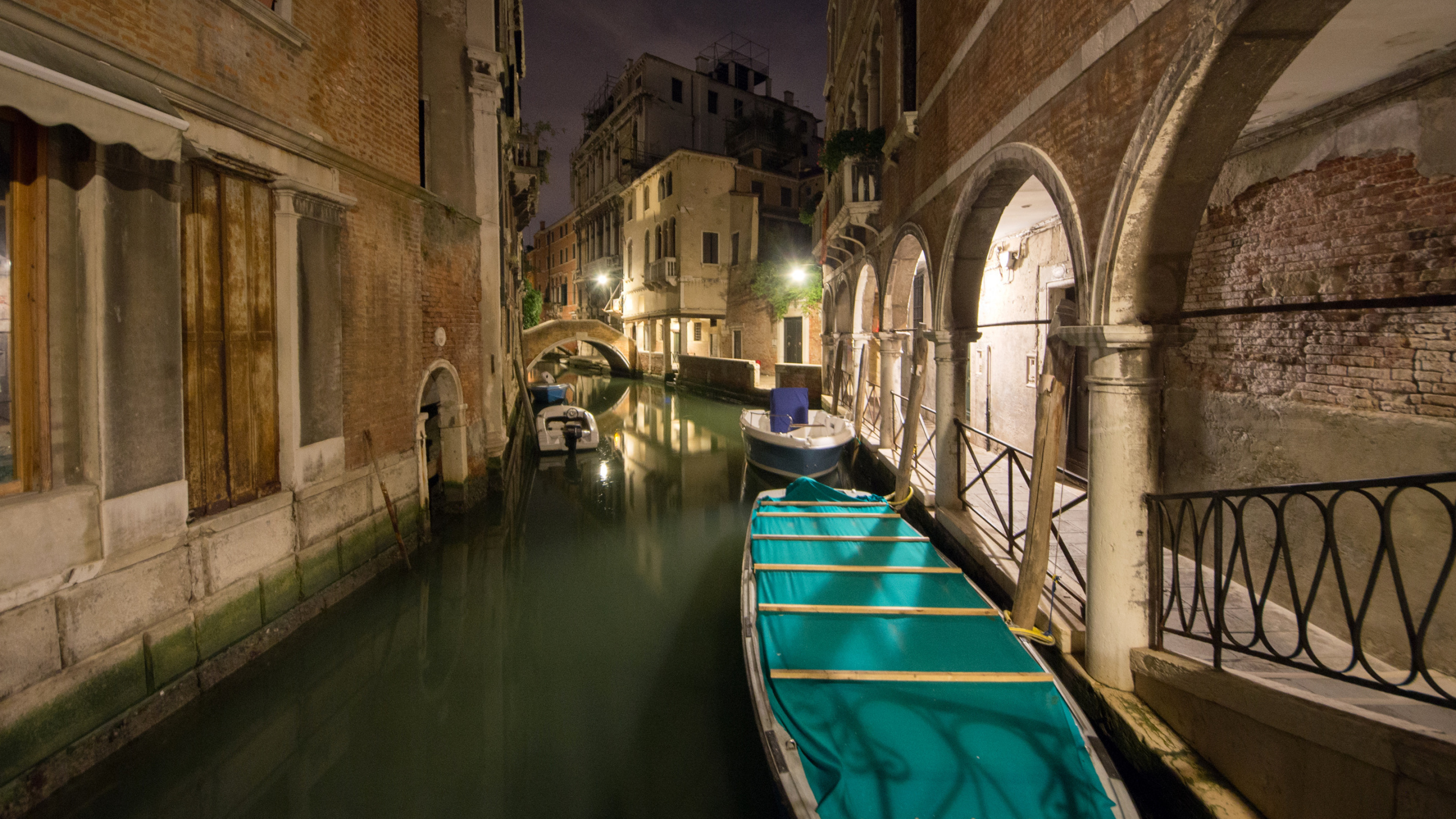 Обои отражение, Венеция, водный путь, канал, Гранд-канал в разрешении 2560x1440