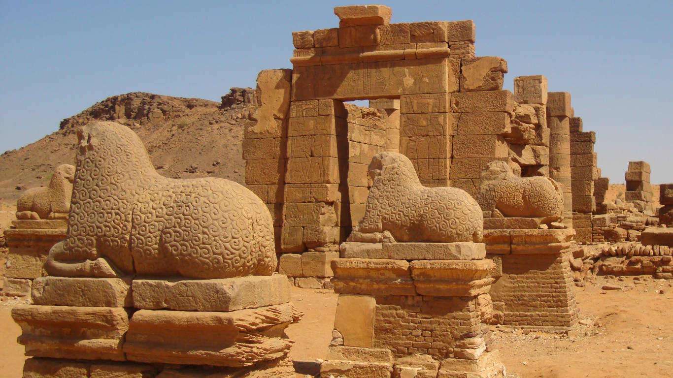 Обои Нубия, история, древняя история, историческое место, развалины в разрешении 1366x768