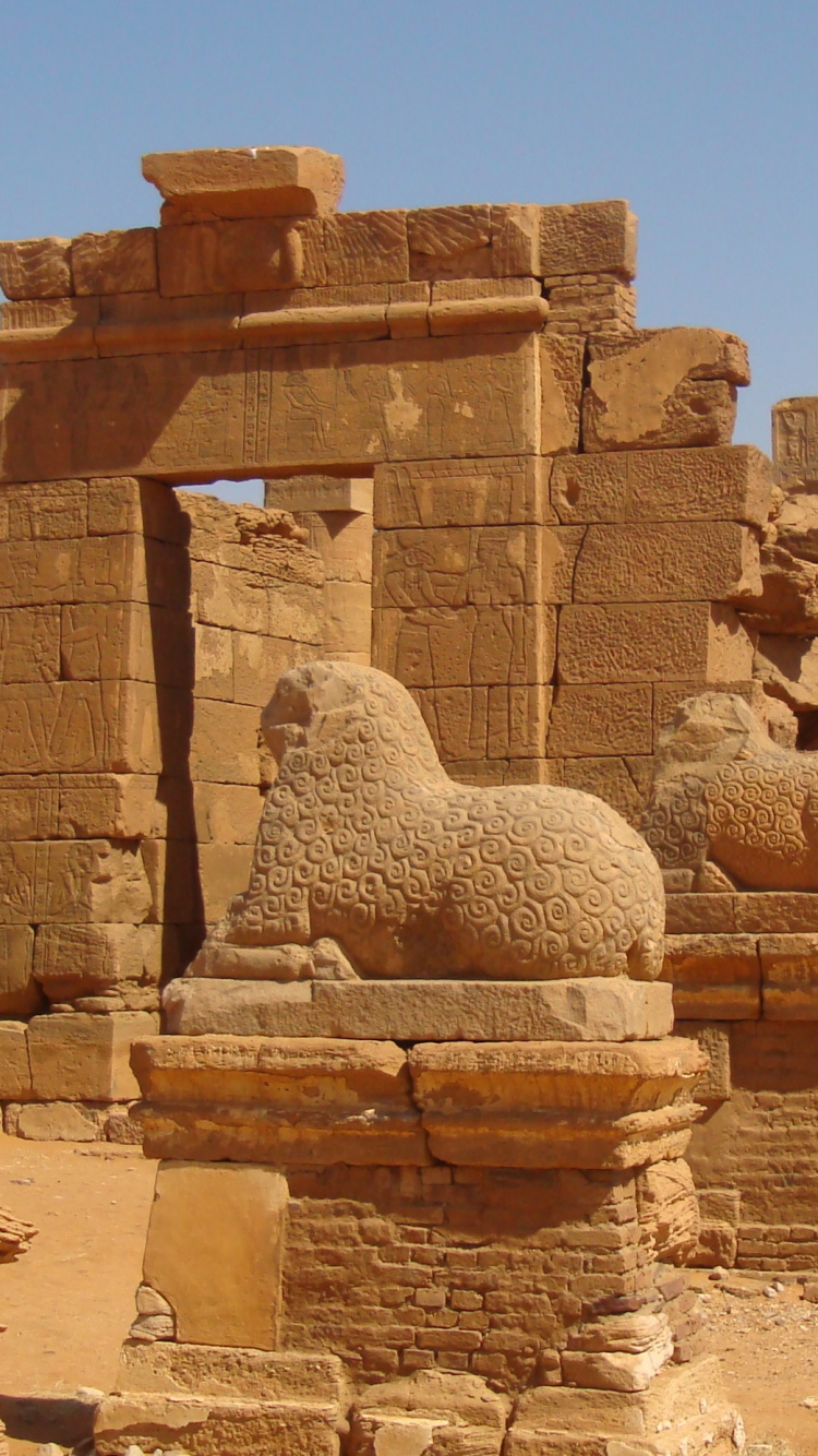 Обои Нубия, история, древняя история, историческое место, развалины в разрешении 750x1334