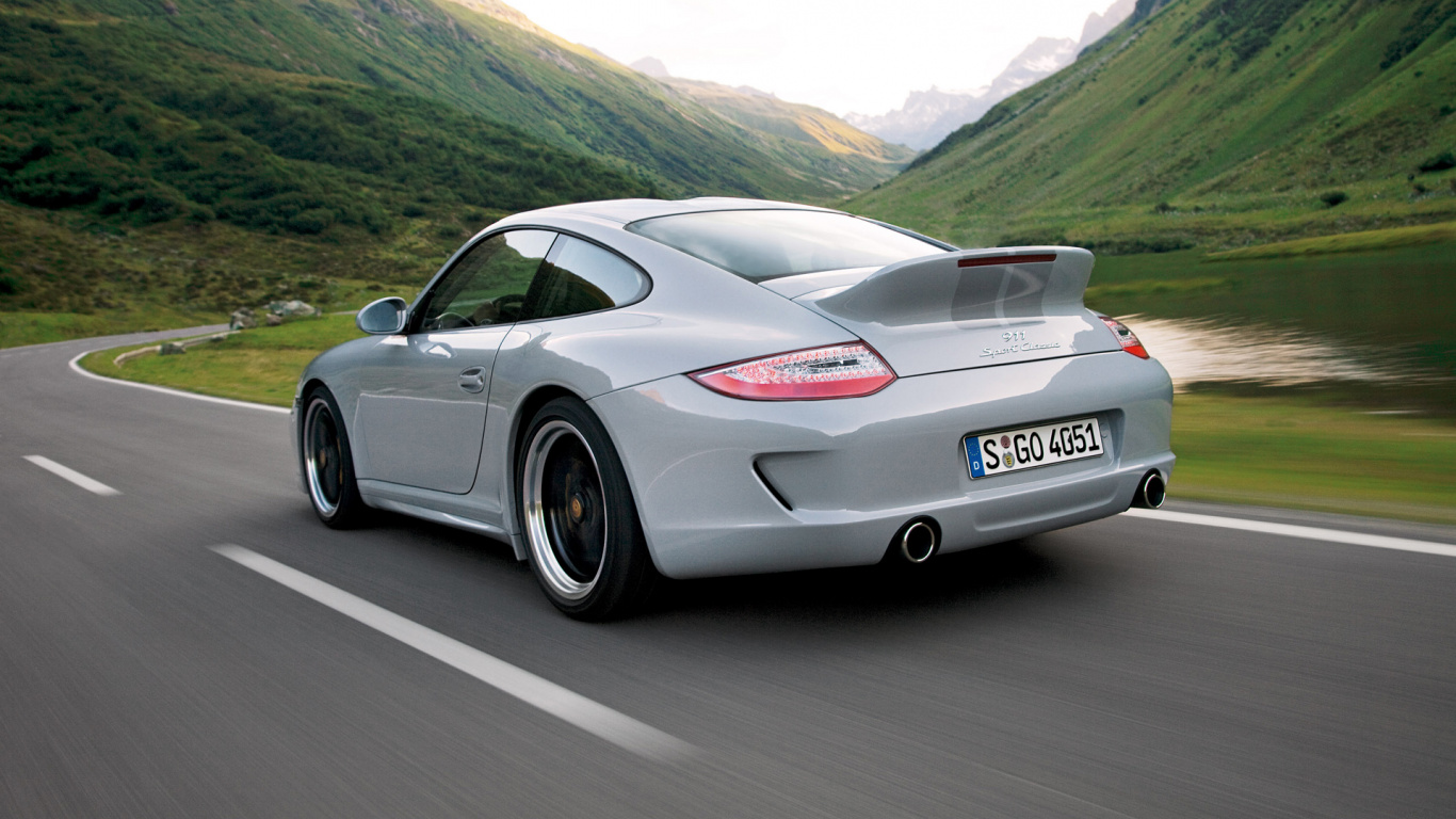 Обои Порше 911 спорт классик, Порше, авто, спорткар, суперкар в разрешении 1366x768