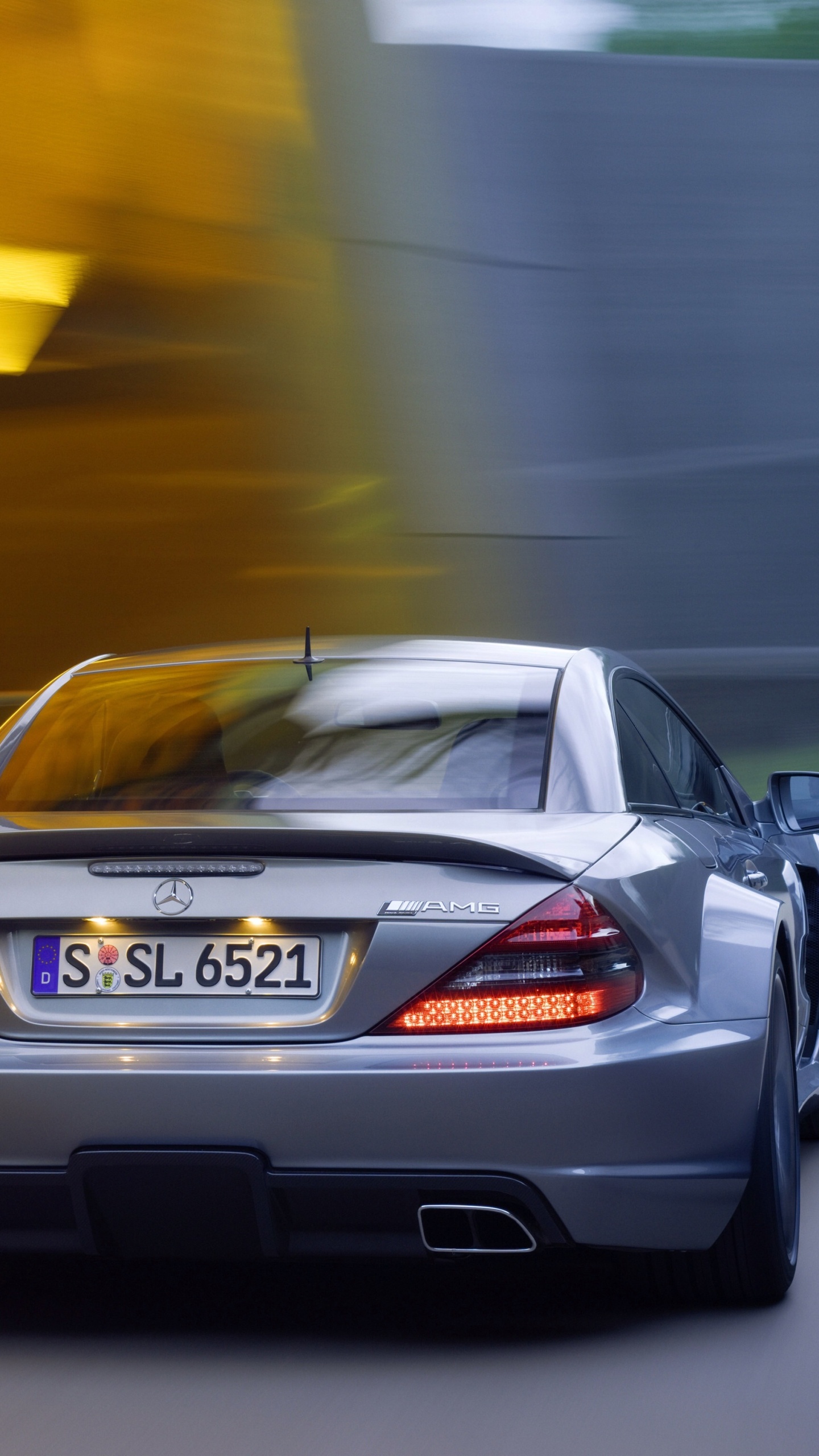 Обои сл 65 AMG черная серия, авто, спорткар, mercedes benz, спортивный автомобиль в разрешении 1440x2560