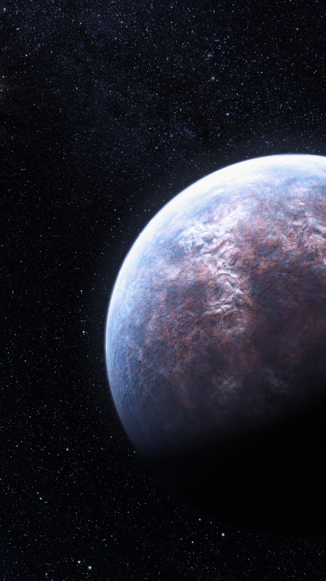 Обои Глизе 667, земля, Глизе 667 СС, экзопланета, Звездная система в разрешении 1080x1920