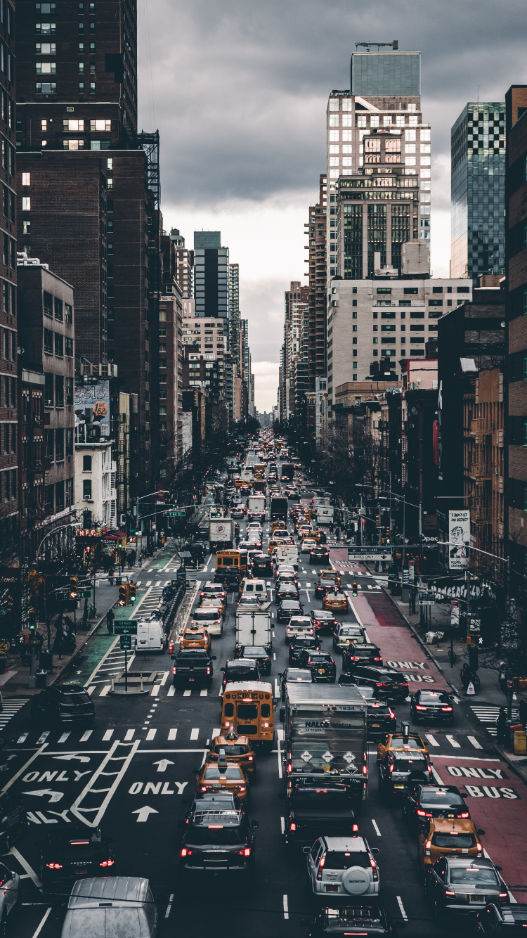 Обои день, Манхеттен, городской район, населенный пункт, жилой район в разрешении 750x1334