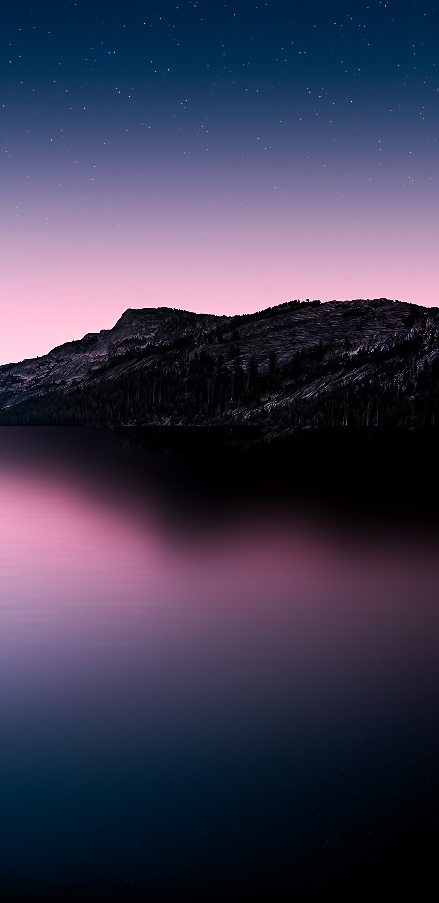 Обои атмосфера, гора, природный ландшафт, вода, нагорье в разрешении 1440x2960