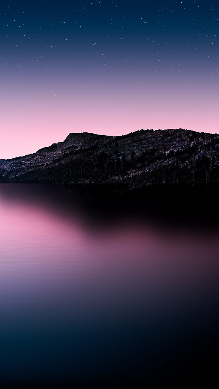 Обои атмосфера, гора, природный ландшафт, вода, нагорье в разрешении 750x1334