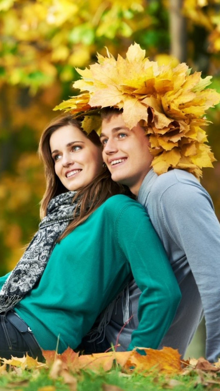 Обои пара, роман, Люди в природе, природа, желтый в разрешении 750x1334