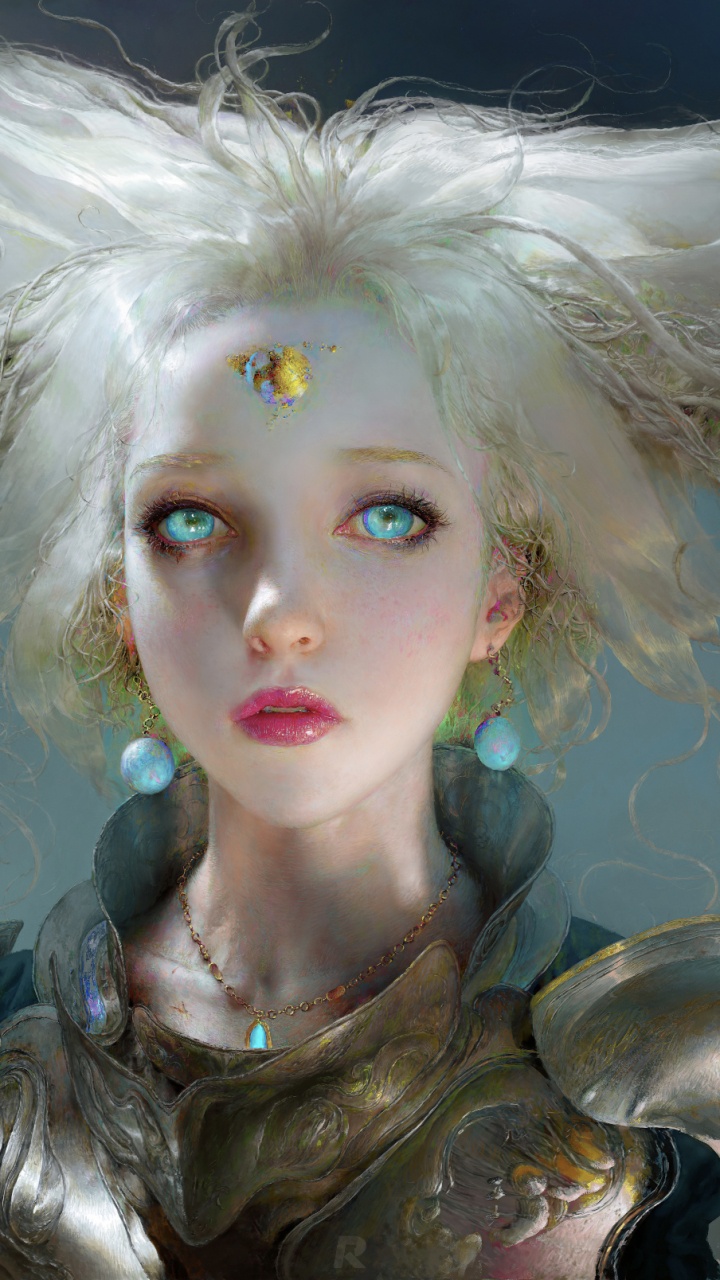 Обои арт, произведение искусства, блондин, мифология, иллюстрация в разрешении 720x1280