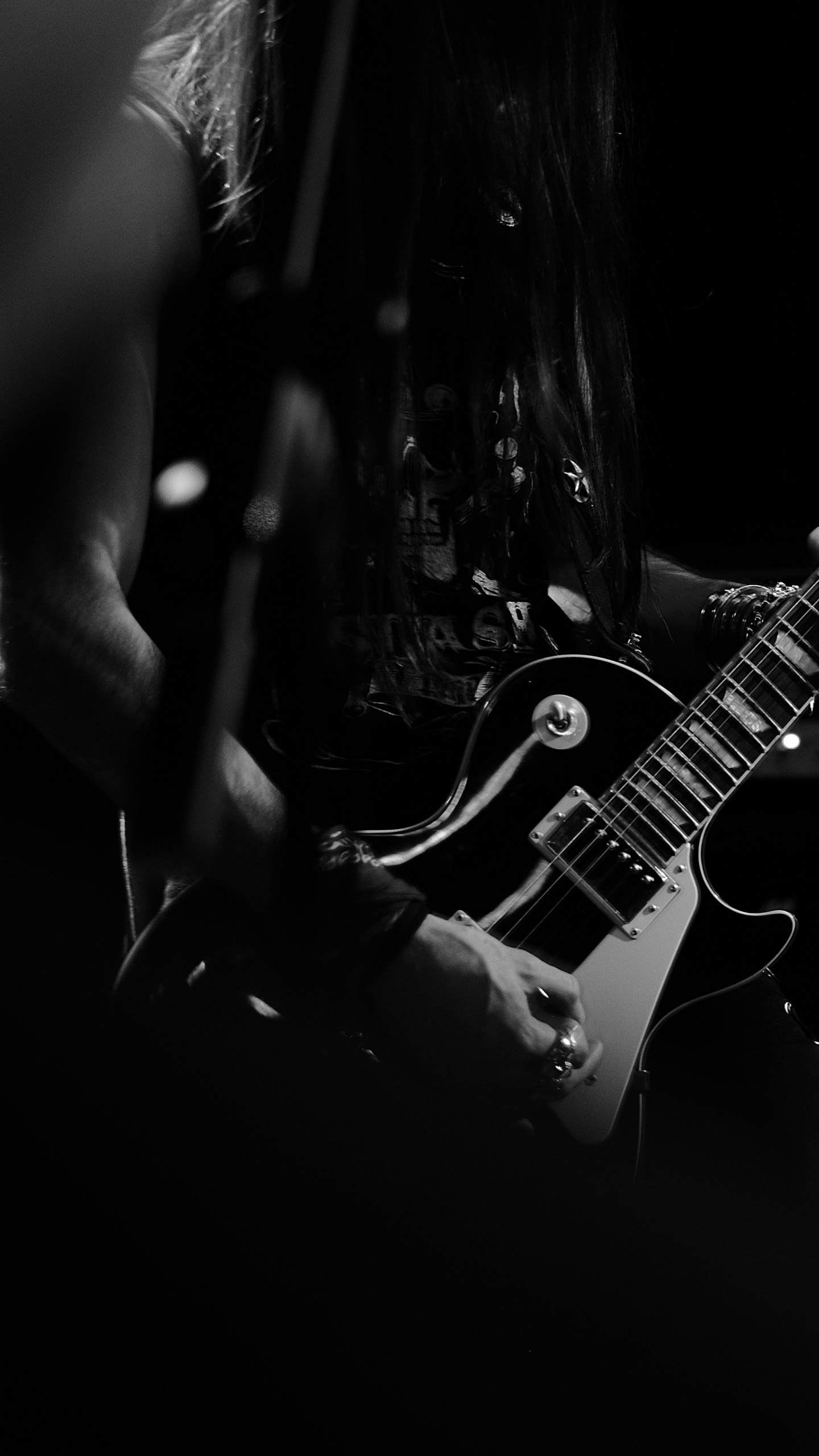 Обои гитара, электрогитара, рок, струнный инструмент, гитарист в разрешении 1440x2560