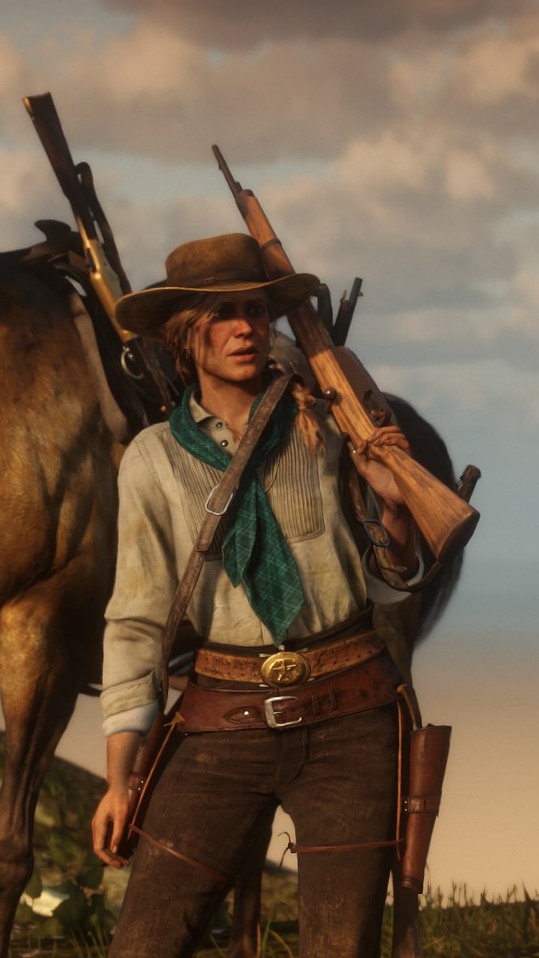 Обои red dead redemption 2, red dead redemption, grand theft auto v, Джон Марстон, Рокстар игры в разрешении 1080x1920