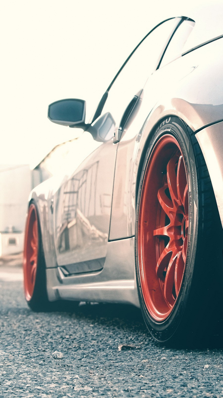 Обои Ниссан, авто, обод, колесо, автомобиль в разрешении 750x1334