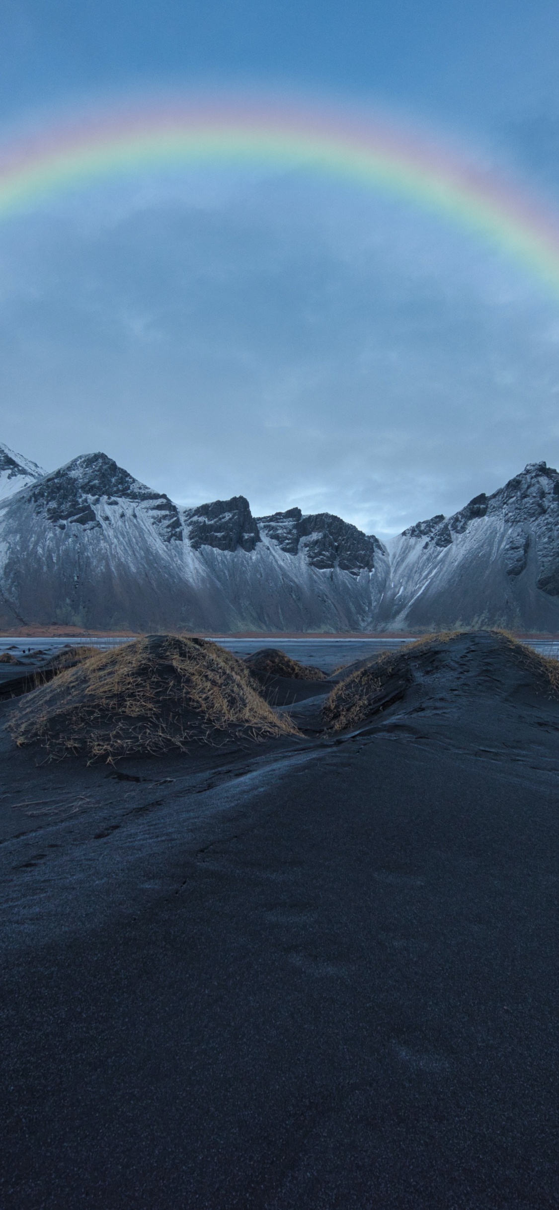 Обои природные подписи для instagram, природа, котировка, Радуга, облако в разрешении 1125x2436