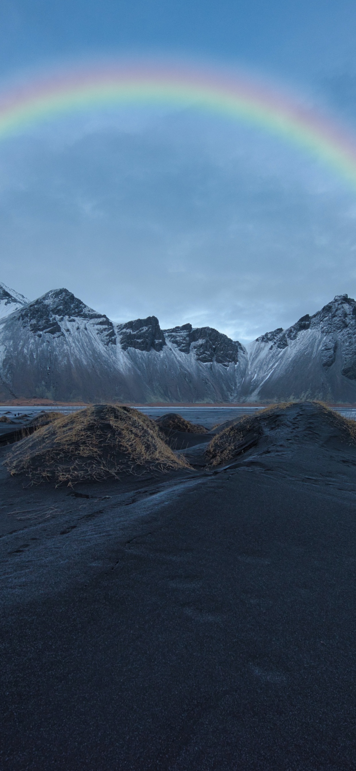 Обои природные подписи для instagram, природа, котировка, Радуга, облако в разрешении 1242x2688