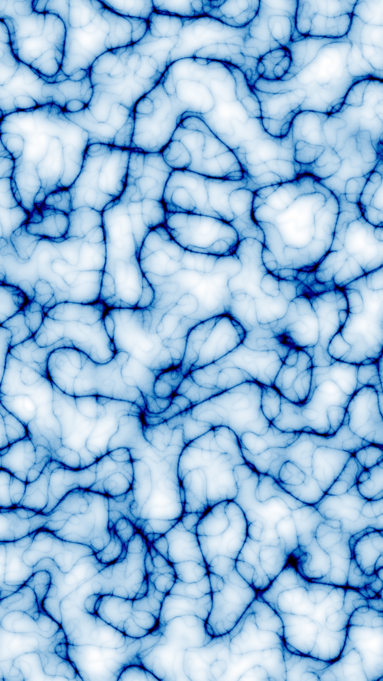 Обои синий, вода, узор, дизайн, электрик в разрешении 750x1334