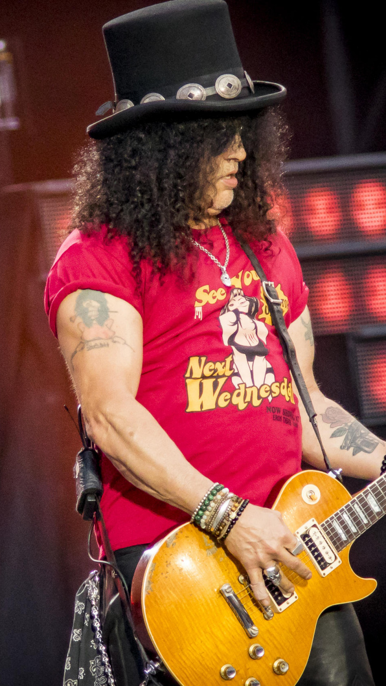 Обои Слэш, Аксель Роуз, Not in This Lifetime Tour, Guns N Roses, ac dc в разрешении 750x1334