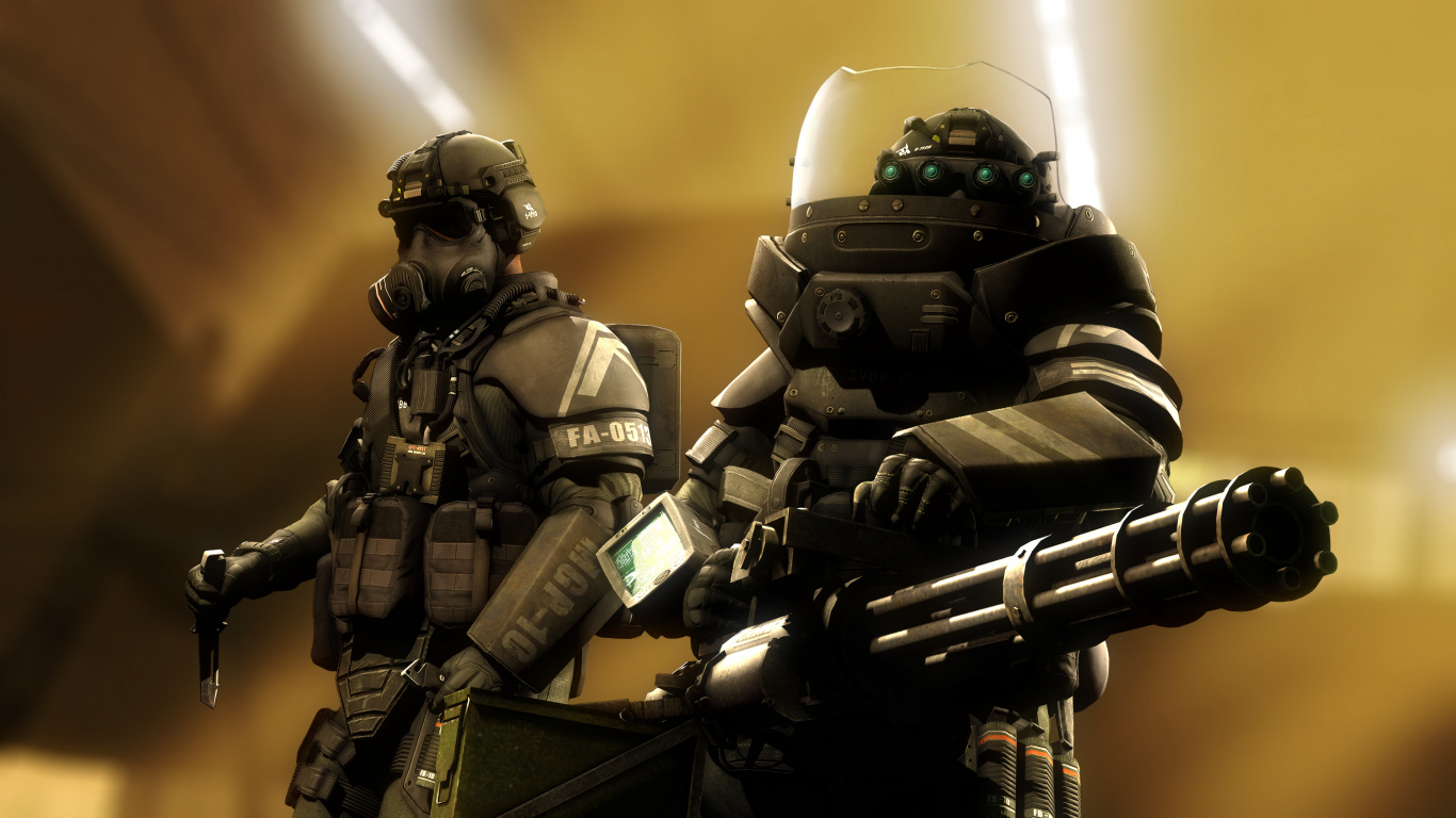 Обои ХПК призраки маньяка, call of duty ghosts, call of duty infinite warfare, фигурка, солдат в разрешении 1366x768