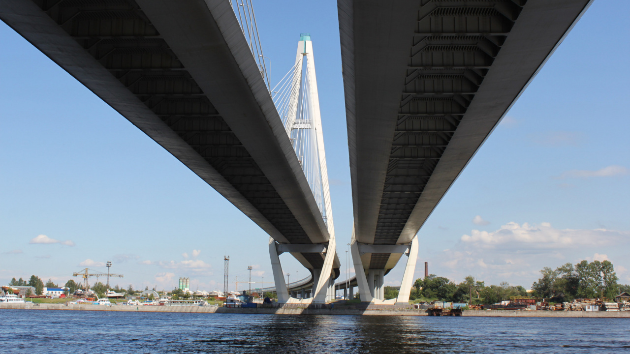 Обои мост, воздушная линия, Гирдерский мост, арочный мостик, небо в разрешении 1280x720
