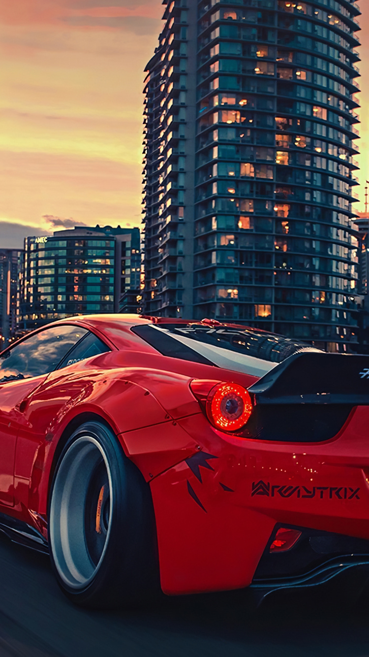 Обои спорткар, суперкар, авто, Феррари Калифорния, 2018 Феррари 488 БРГ в разрешении 750x1334