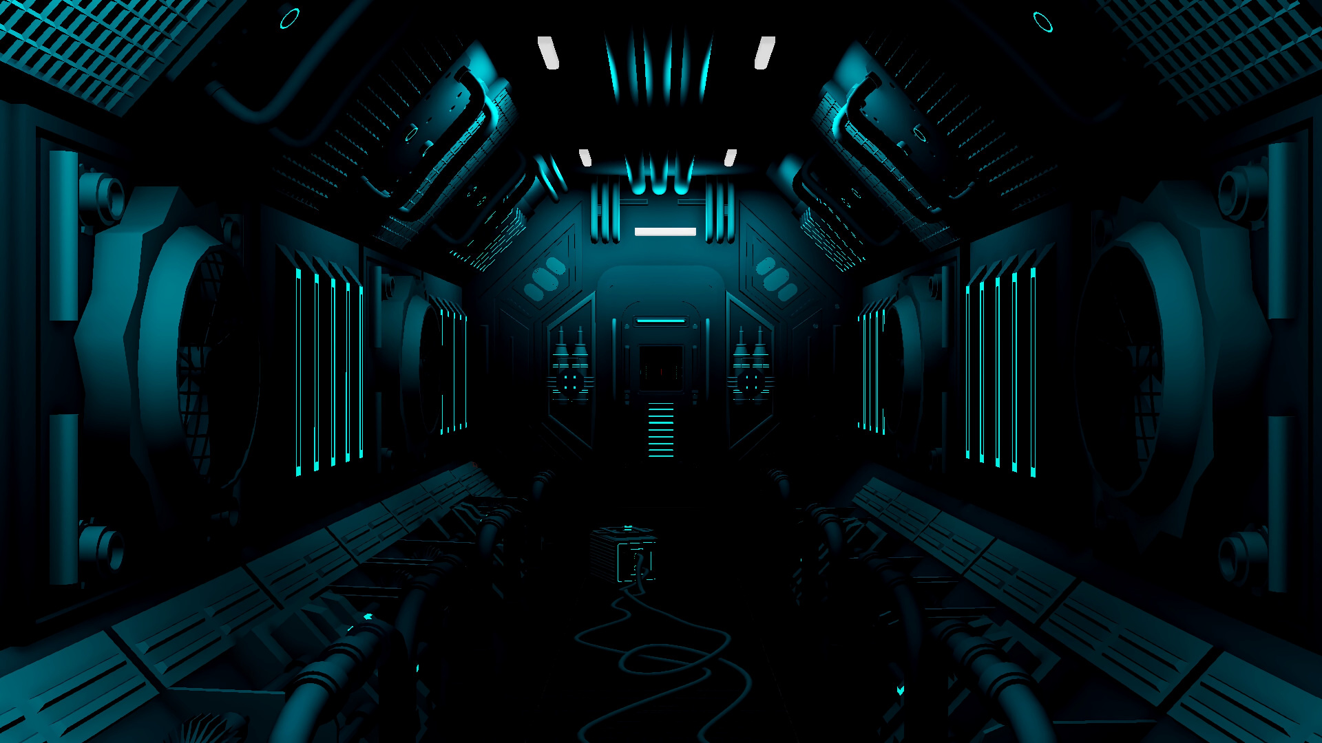 Обои симметрия, темнота, электроника, дизайн, научная фантастика искусство в разрешении 1920x1080