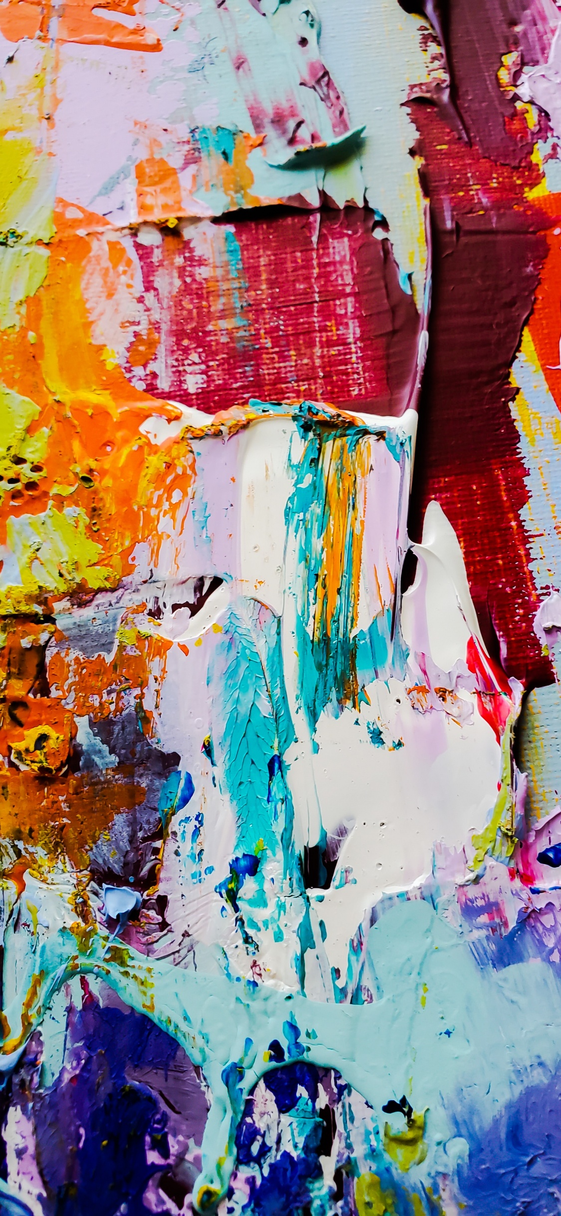 Обои абстрактное искусство любовь, абстрактное искусство, живопись, арт, масляная живопись в разрешении 1125x2436